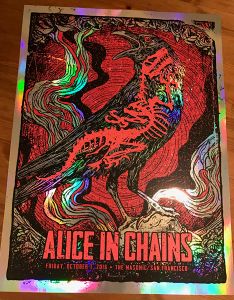 Alice In Chains San Francisco 2016 (AP Rainbow Foil Variant)