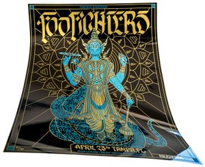 Foo Fighters Tampa 2018 (AP Diamond Black Variant)