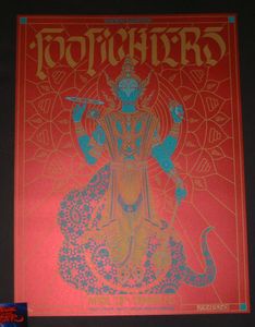 Foo Fighters Tampa 2018 (AP Red Satin Variant)