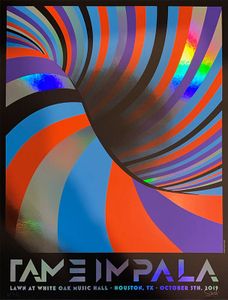 Tame Impala Houston 2019 (AP Foil Variant)