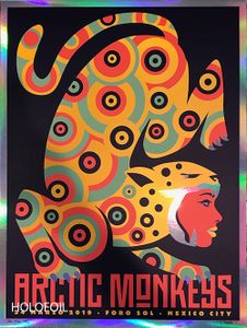 Arctic Monkeys Mexico City 2019 (AP Rainbow Foil Variant)