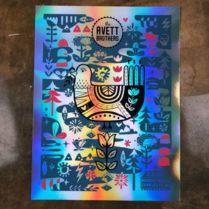 Avett Brothers Charlotte 2018 VIP (Night 2) (AP Foil Variant)