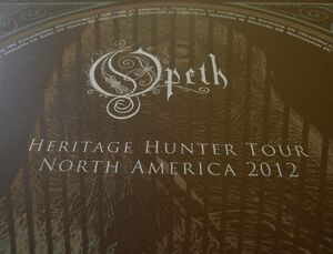Opeth North America 2012