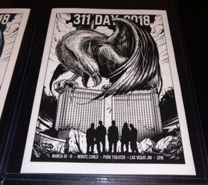 311 Las Vegas 2018 (Handbill Black)