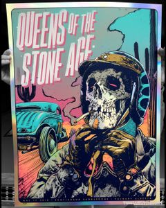 Queens Of The Stone Age Calgary 2018 (AP Rainbow Foil)