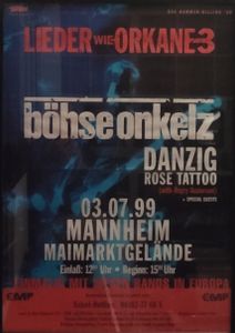 Böhse Onkelz, Mannheim 1999