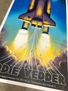 Eddie Vedder Orlando 2012 (AP Hand Embellished)