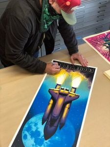 Eddie Vedder Orlando 2012 (AP Hand Embellished)