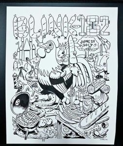 Blink-182 Berlin 2017 (Original Inking)