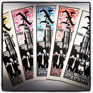 X "1980-2010" gig poster.