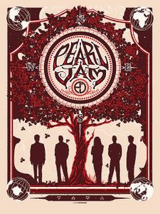 Pearl Jam Ten Club Membership Poster 2013