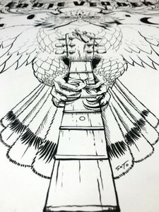 Eddie Vedder Austin 2012 (Original Inking)