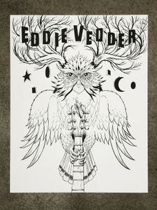 Eddie Vedder Austin 2012 (Original Inking)