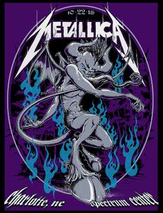 Metallica Charlotte 2018 (AP Purple Variant)