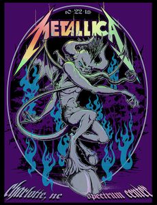 Metallica Charlotte 2018 (AP Foil Variant)