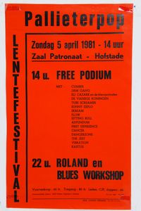 Pallieterpop Lentefestival 1981