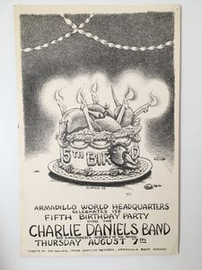 Armadillo World Headquarters Celebrates Its Fifth Birthday Party - Austin, 1975