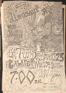 SST Recording Artist dinosaur JR with Precious Wax Drippings - Saturday March 25 - The Cabaret Metro 3730 N. Clark St. 7:00 PM all Ages