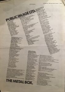 PUBLIC IMAGE LTD. THE METAL BOX.
