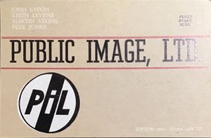 PUBLIC IMAGE, LTD. EDITION: 5000 October 1982 I.P.