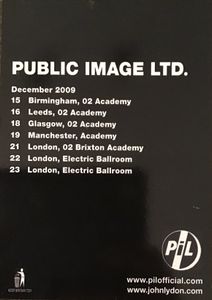 PiL PUBLIC IMAGE LTD. December 2009