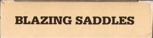 Blazing Saddles