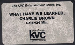 What Have We Learned, Charlie Brown