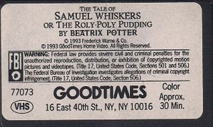 The Tale of Samuel Whiskers or the Roly-Poly Pudding