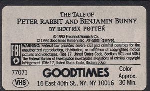 The Tale of Peter Rabbit And Benjamin Bunny