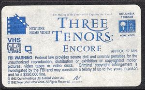 Three Tenors: Encore