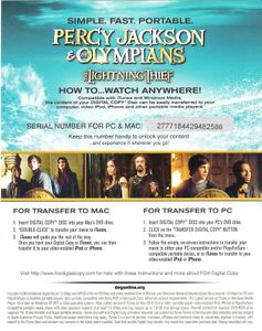 Percy Jackson & The Olympians: The Lightning Thief