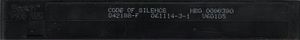 Code Of Silence