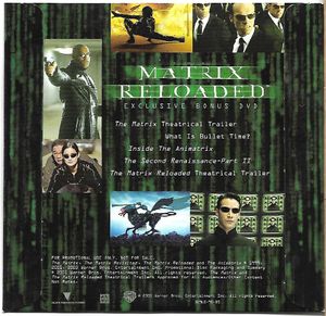 The Matrix Reloaded: Exclusive Bonus DVD [BEST BUY Exclusive Promotional]