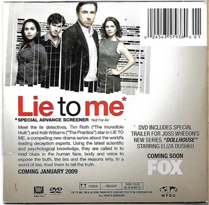 Lie to me - Special Advance Screener [BEST BUY Exclusive]
