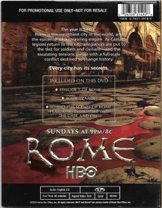 ROME - Episode 1: The Stolen Eagle [promotional disc]