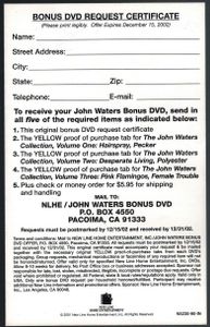 The John Waters Collection - John Waters DVD Scrapbook [Promotional Bonus DVD]