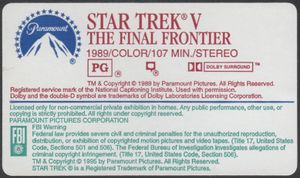 Star Trek V: The Final Frontier
