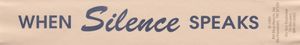 When Silence Speaks