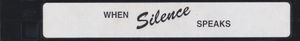 When Silence Speaks