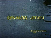 Dekalog, Jeden