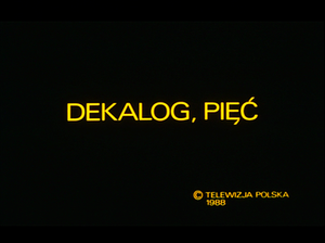 Dekalog, Pięć