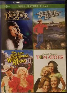 Four Feature Films: Coal Miner's Daughter / Smokey and the Bandit / The Best Little Whorehouse in Texas / Fried Green Tomatoes