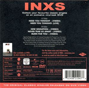 INXS: Need You Tonight - The Original Classic Singles Released On DVD Video
