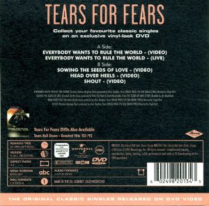 Tears For Fears: Everybody Wants To Rule The World - The Original Classic Singles Released On DVD Video