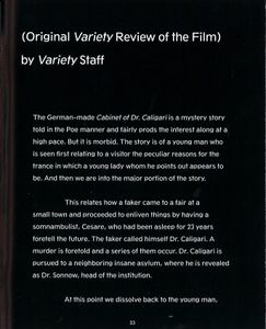 Das Cabinet Des Dr. Caligari