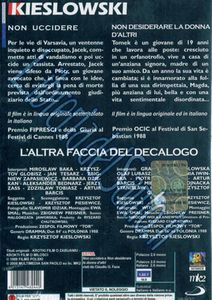 L'altra faccia del decalogo: Non Desiderare La Donna D'Altri - Non Uccidere