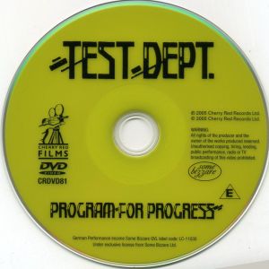 Test Dept. Program For Progress
