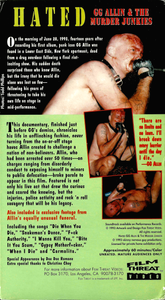 Hated: GG Allin & The Murder Junkies