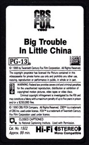 Big Trouble In Little China