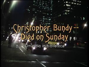 Christopher Bundy Died On Sunday